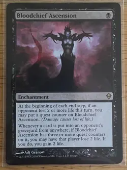 MTG: Bloodchief Ascension: Zendikar: Regular: Near Mint Condition - Image 1