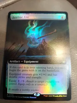 Leyline Axe (Extended Art) Foundations Foil - Image 1