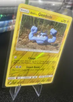 Pokemon - Alolan Geodude - 35/181 - Reverse Holo - Team Up - NM/M New ✨ - Image 2