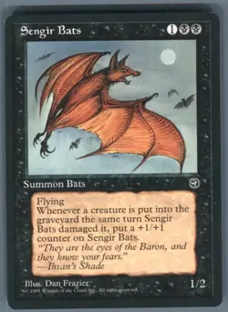 Magic the Gathering MTG Homelands Sengir Bats #57 Buy 2 Get 1 - Image 1