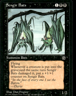 Sengir Bats - MTG - NM - Homelands - Magic The Gathering - Image 1