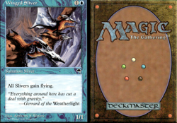 Magic the Gathering -MTG- Winged Sliver - Image 1