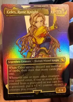 Celes, Rune Knight (Borderless) Commander: Final Fantasy Foil #201 - Image 1