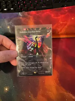 MTG - FF Diabolos, Guardian Force (Death's Shadow) Foil Store Championship Promo - Image 1