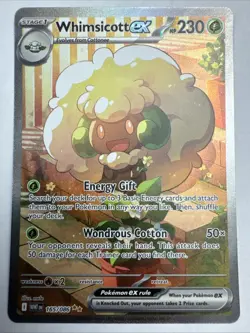 Pokemon Whimsicott EX ENGLISH SIR White Flare #165/086 Special Illustration Rare - Image 1