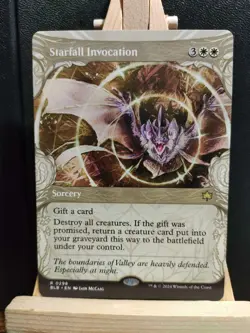 Starfall Invocation (Showcase) - Bloomburrow - Rare - NM (see pics) MTG - Image 1