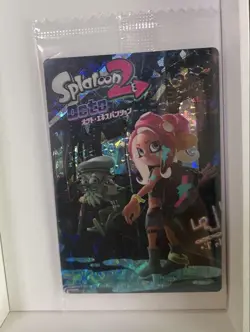 Splatoon 2 Squid Card Wafer Secret Card Game Collectible - Image 1