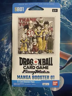 Dragon Ball Super Card Game Fusion World Manga Booster 01 Factory Sealed - Image 1