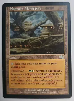MTG Magic The Gathering Card Nantuko Monastery Alexander Land Judgment - Image 1