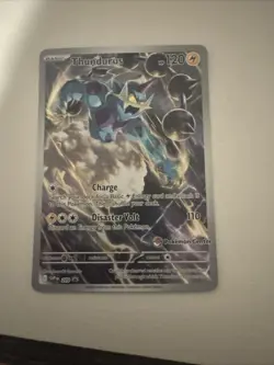 Pokemon TCG Thundurus 209 Pokemon Center Stamped Promo Black Bolt NM - Image 1