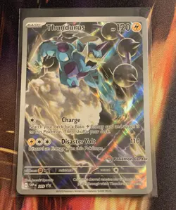 Pokemon TCG Thundurus 209 Pokemon Center Stamped Promo Black Bolt NM - Image 1