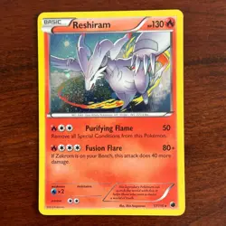Reshiram 17/116 Cosmos Holo Rare Plasma Freeze Pokemon Card - Image 1