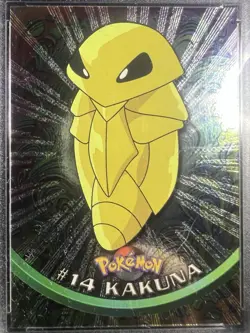 Kakuna #14 Chrome Holo Foil Starburst Pokemon 1999 Topps Card Movie TV -CC&G 7.5 - Image 2