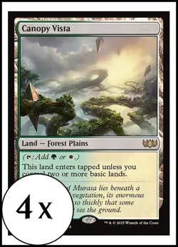 MTG - 4 x Canopy Vista - Tarkir: Dragonstorm - Playset 4x x4 - Image 1