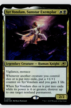 Syr Vondam, Sunstar Exemplar | Foil | Edge of Eternities | 231 MTG - Image 1