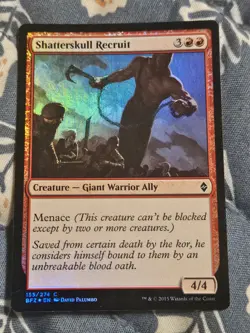 Shatterskull Recruit FOIL Battle for Zendikar MTG Magic - Image 1