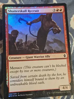 Shatterskull Recruit FOIL Battle for Zendikar MTG Magic - Image 2