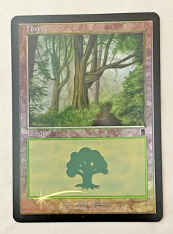 1x Forest Foil Odyssey 350 MTG Magic the Gathering LP - Image 1