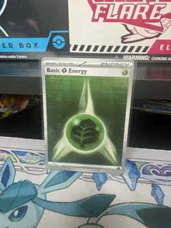 Pokemon TCG White Flare Black Bolt Basic Grass Energy 017 Horizontal Holo NM - Image 1