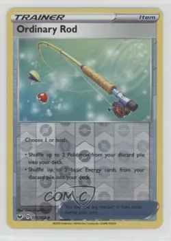 Ordinary Rod Reverse Foil Pokemon Sword & Shield #171 0p46 - Image 1