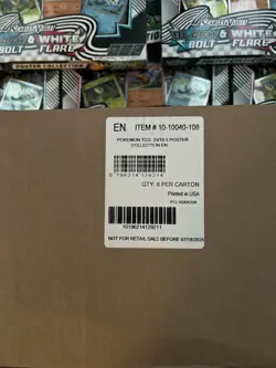 14 x Pokemon Black Bolt and White Flare Poster Collection (1 sealed case of 6) - Image 2