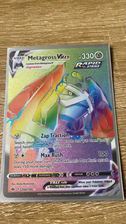 Pokemon Chilling Reign 208/198 Metagross VMAX (Rainbow Rare) - Image 1