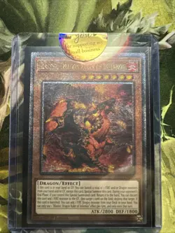 Yugioh Blaster Dragon Ruler Of Infernos Quarter Century Secret Rare QCR RA03 - Image 1