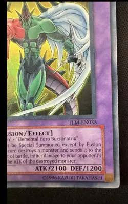 Yugioh Elemental Hero Flame Wingman TLM-EN035 Ultra Rare 1st Ed LP - Image 3