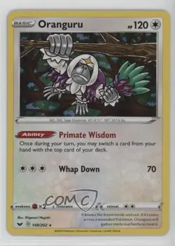 Oranguru Holo Pokemon Sword & Shield #148 0d7t - Image 1