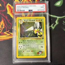 Pokemon Card - Kogas Beedrill 9/132 Gym Challenge Holo WOTC Rare - PSA 9 - Image 1