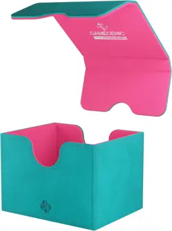 Gamegenic Sidekick 100+ XL Convertible Deck Box - Sideloading Card Teal/Pink - Image 3