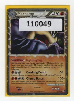 (110049) MACHAMP PRIME 95/102 Ultra Rare Holo HGSS Triumphant Pokemon Card - Image 1