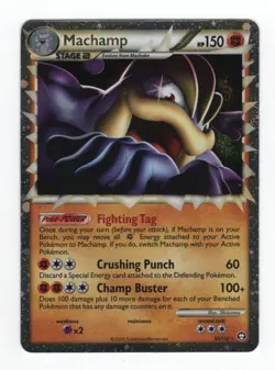 (110048) MACHAMP PRIME 95/102 Ultra Rare Holo HGSS Triumphant Pokemon Card - Image 2