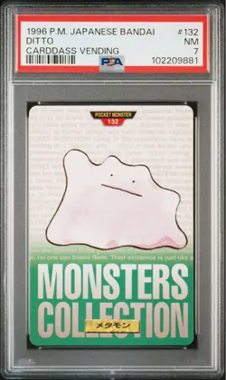 PSA7 Ditto #132 1996 Carddass Green Bandai Pokemon Card Japanese From Japan - Image 2