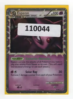(110044) ESPEON PRIME 81/90 Ultra Rare Holo HGSS Undaunted Pokemon Card - Image 1