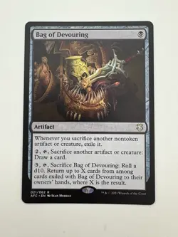 Bag of Devouring MTG Magic the Gathering Card NM Near Mint AFC - Image 1