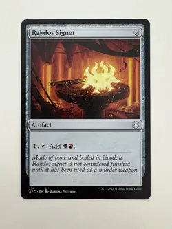 Rakdos Signet MTG Magic the Gathering Card NM Near Mint AFC - Image 1