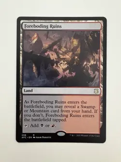 Foreboding Ruins MTG Magic the Gathering Card NM Near Mint AFC - Image 1