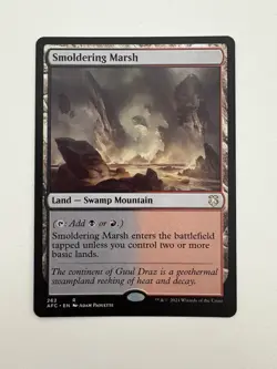 Smoldering Marsh MTG Magic the Gathering Card NM Near Mint AFC - Image 1