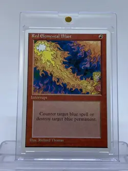 MTG Red Elemental Blast 4th Edition Alternate Art - Rating 6 - Image 1