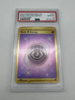Pokemon TCG Scarlet & Violet Psychic Energy Hyper Rare Gold PSA 10 - Image 1