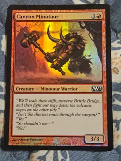 Canyon Minotaur FOIL Core Set 2013 (M13) MTG Magic - Image 1