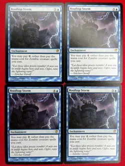 MTG 4X Rooftop Storm X4 Innistrad Magic - LP/MP - NM - Image 1