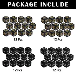 48 Pcs Abilities Keywords Counter Dice Black Shield MTG Dice Counters Bulk Bu... - Image 2