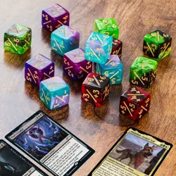 50 MTG Counters Dice Marble Bulk Spindown Life Counter Tokens Dice Buff Token... - Image 4