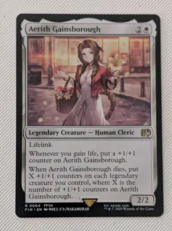 MTG Final Fantasy Rare AERITH GAINSBOROUGH NM - Image 1