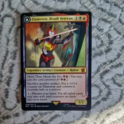 MTG - Flamewar Brash Veteran Flamewar, Streetwise Operative - BOT - Image 1