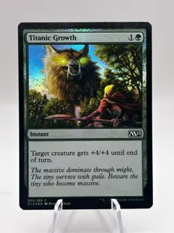 Titanic Growth 203/269 Foil Core Set 2015 M15 MTG MP - Image 1