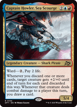 Captain Howler. Sea Scourge 0194 ~ Rare NM MTG Aetherdrift - Image 1