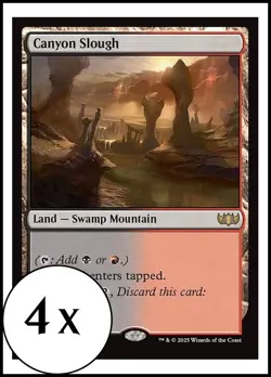 MTG - 4 x Canyon Slough - Tarkir: Dragonstorm - Playset 4x x4 - Image 1